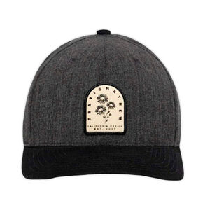 Travis Mathew Corduroy Bill Nightjar Snapback Hat Heather Black Golf Cap